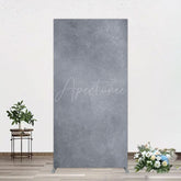 Aperturee - Aperturee Abstract Textured Gray Cement Wall Rectangle Backdrop