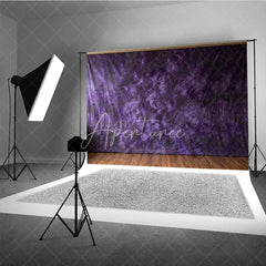 Aperturee - Aperturee Abstract Textured Purple and Dark Mottled Photography Backdrop Artistic Studio Background for Professional Portraits