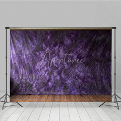 Aperturee - Aperturee Abstract Textured Purple and Dark Mottled Photography Backdrop Artistic Studio Background for Professional Portraits