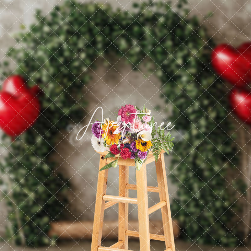 Aperturee - Aperturee Abstract Wall Plant Arch Valentines Day Backdrop
