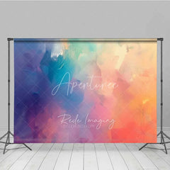 Aperturee - Aperturee Abstract Watercolor Gradient Photography Backdrop Soft Pastel Color Blur Photo Background Art Studio Texture Photo
