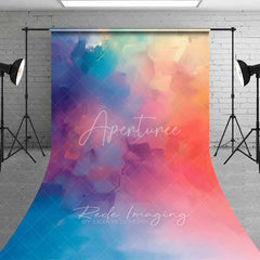 Aperturee - Aperturee Abstract Watercolor Gradient Sweep Photo Backdrop Soft Pastel Color Blur Background Art Studio Texture Floor Prop