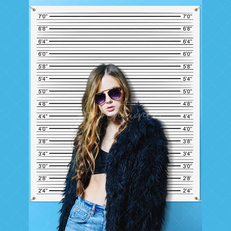 Aperturee - Aperturee Accurate Lineup Height Charts Photo Booth Party Backdrop