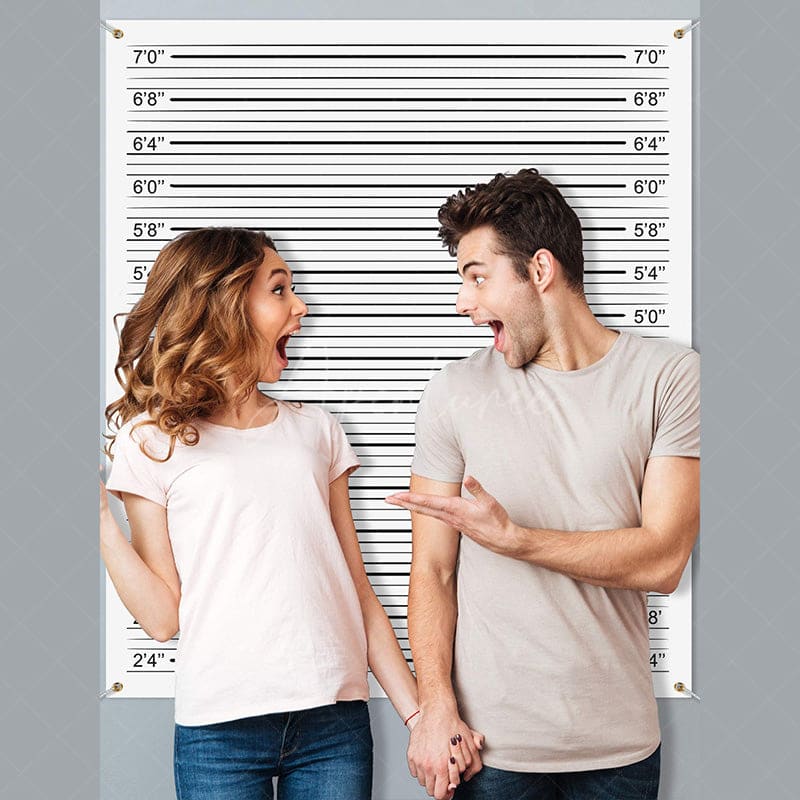 Aperturee - Aperturee Accurate Lineup Height Charts Photo Booth Party Backdrop
