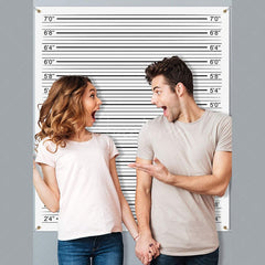 Aperturee - Aperturee Accurate Lineup Height Charts Photo Booth Party Backdrop
