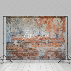 Aperturee - Aperturee Aged Brick Wall Peeling And Paint Texture Backdrop