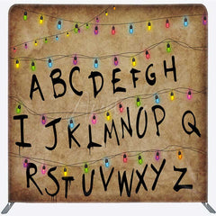 Aperturee - Aperturee Alphabet Lights Retro Double-Side Tension Backdrop