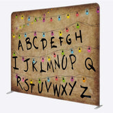 Aperturee - Aperturee Alphabet Lights Retro Double-Side Tension Backdrop