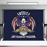 Aperturee - Aperturee America 250 Years of Freedom Eagle Shield Backdrop 1776 to 2026 Patriotic Independence Background