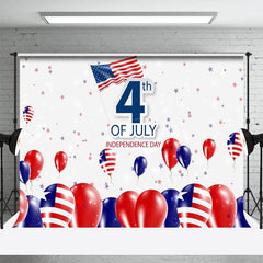 Aperturee - Aperturee American Flag Balloons Independence Day Backdrop