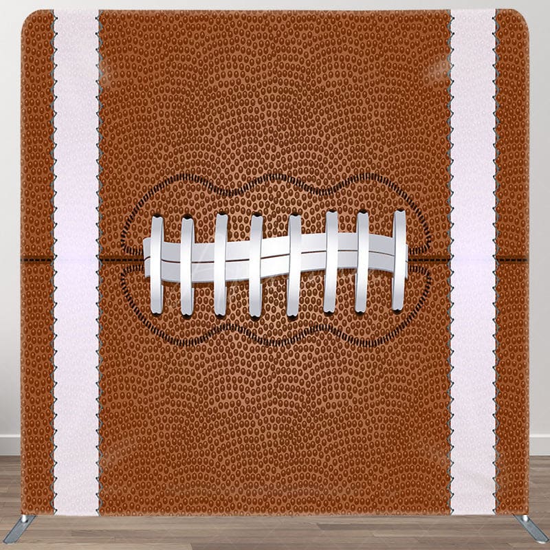 Aperturee - Aperturee American Football Texture Sports Pillow Case Backdrop