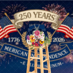 Aperturee - Aperturee American Independence 250 Years Liberty Bell Backdrop 1776 to 2026 Patriotic Celebration Background