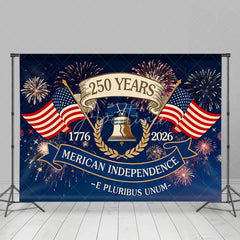 Aperturee - Aperturee American Independence 250 Years Liberty Bell Backdrop 1776 to 2026 Patriotic Celebration Background