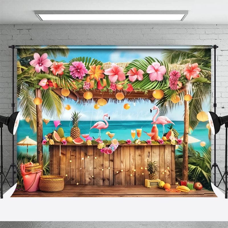 Aperturee - Aperturee Anchorage Bar Flamingo Hawaii Summer Vibe Backdrop