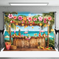 Aperturee - Aperturee Anchorage Bar Flamingo Hawaii Summer Vibe Backdrop