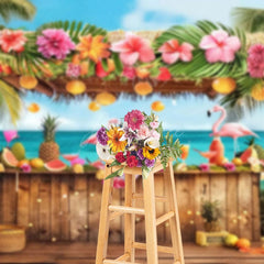 Aperturee - Aperturee Anchorage Bar Flamingo Hawaii Summer Vibe Backdrop