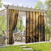 Aperturee - Aperturee Ancient Rome Scene Waterproof Printed Outdoor Curtains