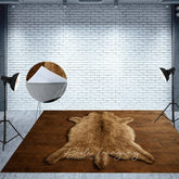 Aperturee - Aperturee Animal Shape Carpet Fabric Floor Backdrop For Photo