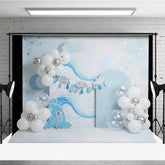 Aperturee - Aperturee Aquarius Zodiac Photography Backdrop Water Goddess and Blue Waves Birthday Background