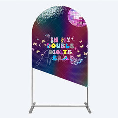 Aperturee - Aperturee Arch Backdrop In My Double Digits Era Groovy Disco Ball Butterfly Birthday Arch Cover