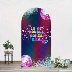 Aperturee - Aperturee Arch Backdrop In My Double Digits Era Groovy Disco Ball Butterfly Birthday Arch Cover
