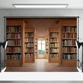 Aperturee - Aperturee Arrange Neatly On The Bookshelf Photography Backdrop