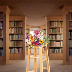 Aperturee - Aperturee Arrange Neatly On The Bookshelf Photography Backdrop