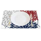 Aperturee - Aperturee Artistic Arrangement Leaf Shape Set of 4 Placemats