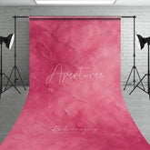 Aperturee - Aperturee Artistic Pink Textured Sweep Backdrop Abstract Magenta Gradient Photography Background for Studio Portraits