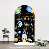 Aperturee - Aperturee Astronaut Galaxy Birthday Bash Off Arch Backdrop