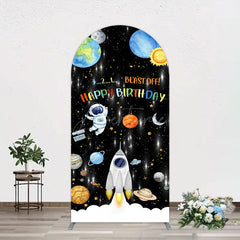 Aperturee - Aperturee Astronaut Galaxy Birthday Bash Off Arch Backdrop
