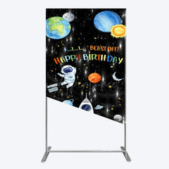 Aperturee - Aperturee Astronaut Galaxy Birthday Bash Off Rectangle Backdrop