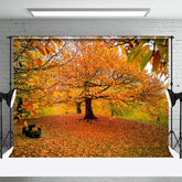 Aperturee - Aperturee Autumn Deciduous Forest Warm Photography Backdrop