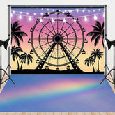 Aperturee - Aperturee Babychella Ferris Wheel Rainbow Combo Set Backdrop