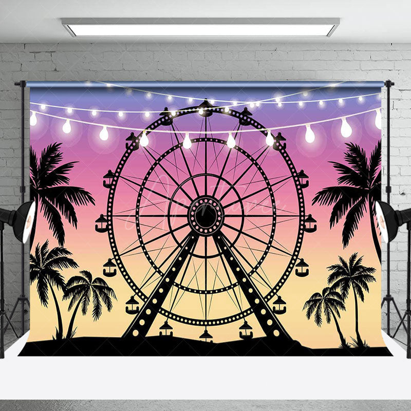 Aperturee - Aperturee Babychella Ferris Wheel Rainbow Combo Set Backdrop