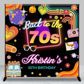 Aperturee - Aperturee Back To The 70s Groovy Custom 50th Birthday Backdrop
