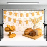 Aperturee - Aperturee Baking Bakery Cartoon Breads Cake Smash Backdrop