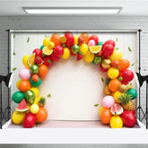 Aperturee - Aperturee Balloon Garland Bright Fruit Cake Smash Backdrop