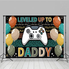 Aperturee - Aperturee Balloons Games Leveled Up To Daddy Party Backdrop