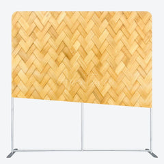 Aperturee - Aperturee Bamboo Weaving Style Fabric Backdrop For Decoration