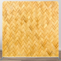 Aperturee - Aperturee Bamboo Weaving Style Fabric Backdrop For Decoration