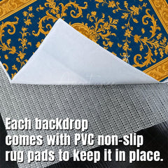 Aperturee - Aperturee Baroque Patterns Fabric Floor Backdrop For Photo