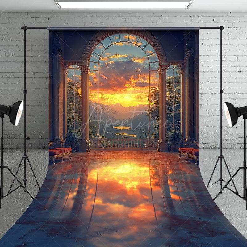 Aperturee - Aperturee Beautiful Scenery Sunset Architecture Sweep Backdrop