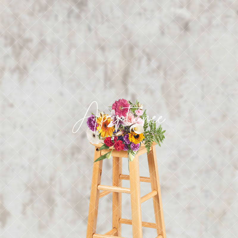 Aperturee - Aperturee Beige White Abstract Textured Wall Photo Backdrop