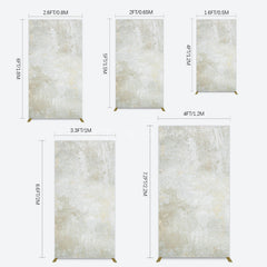 Aperturee - Aperturee Beige Yellow Retro Abstract Texture Rectangle Backdrop