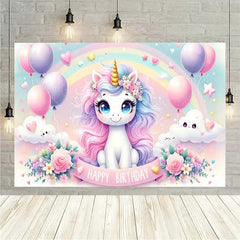 Aperturee Aperturee Birthday 3D Gifts Unicorn Backdrop Floating Party Decor Fun Photo Prop for Celebrations