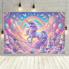 Aperturee Aperturee Birthday 3D Gifts Unicorn Backdrop Floating Party Decor Fun Photo Prop for Celebrations
