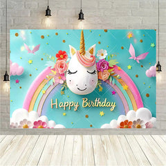 Aperturee Aperturee Birthday 3D Gifts Unicorn Backdrop Floating Party Decor Fun Photo Prop for Celebrations