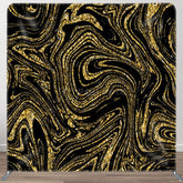 Aperturee - Aperturee Black Gold Abstract Liquid Texture Backdrop For Decor