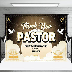 Aperturee - Aperturee Black Gold Sun Rays Pigeon Thank You Pastor Backdrop